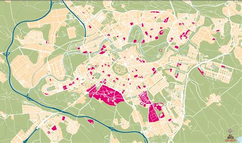 Pamplona Mapa Vectorial Illustrator Eps Formato Editable BC Maps