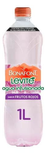 Agua Infusionada Bonafont Levité con Toque Sabor Frutos Rojos 1L Sin