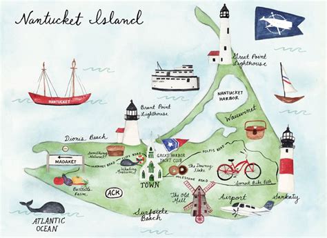 Nantucket Island Map