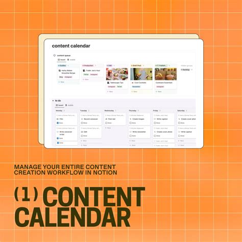 The Perfect Notion Content Calendar Template - Etsy