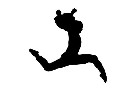 Premium Photo | Dance silhouette dancing person sketch shadow dancer art