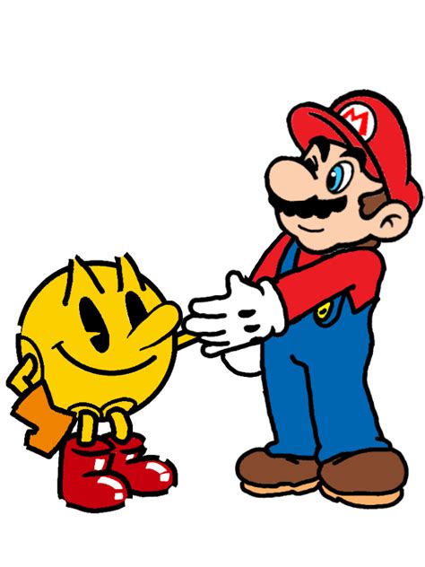 Pac Man Meets Mario By Supermariomanuel On Deviantart