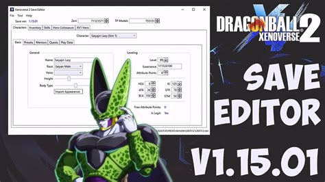 DB XENOVERSE 2 Save Editor DLC 11 V1 15 01 PC YouTube