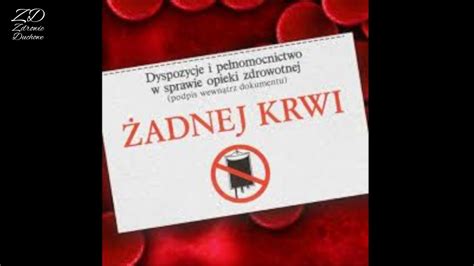 Reportaż Deklaracja życia Transfuzja dobro czy zło Świadkowie