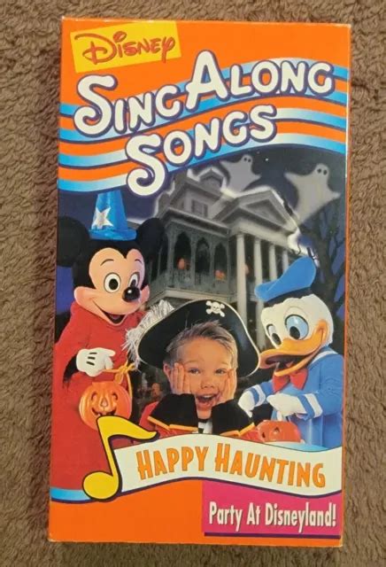 Disney Sing Along Songs Happy Haunting Party At Disneyland Vhs