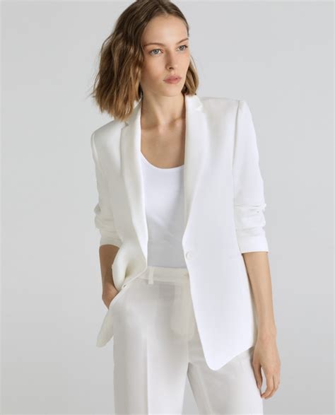 Blazer De Mujer Slim Fit En Color Blanco · Fashion · El Corte Inglés