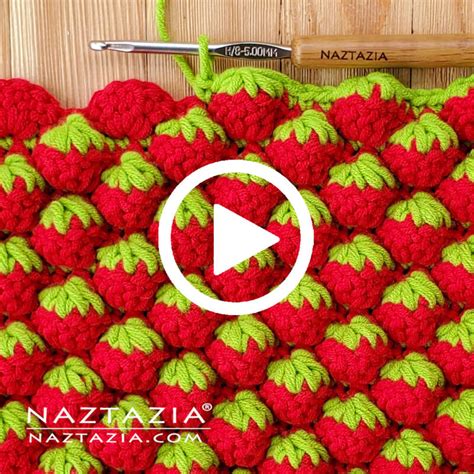 Crochet Strawberry Stitch - Naztazia