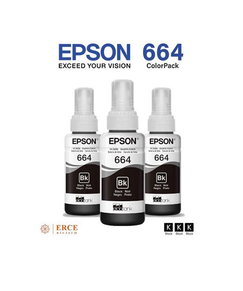 Epson 664 C13T66414A EcoTank L300 Siyah Mürekkep Seti Fiyatları ve ...