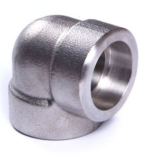 Nascent Silver Stainless Steel Socket Weld Street Elbow Fittings