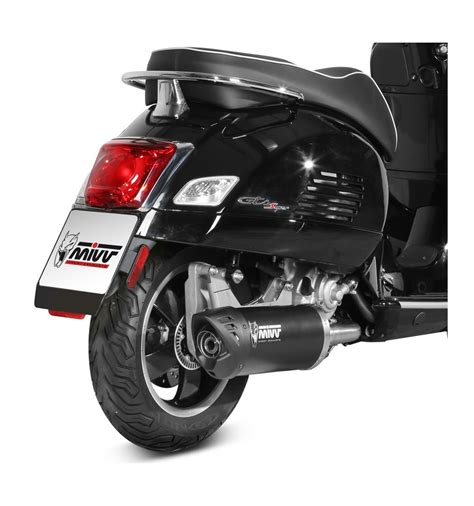 Scarico Completo Mivv Mover Steel Black Per Piaggio Vespa Gts