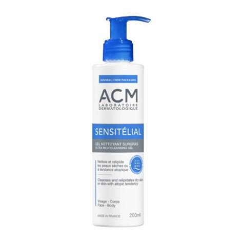 ACM Sensitélial gel nettoyant surgras 200ml Parapharmacie Pharmarket