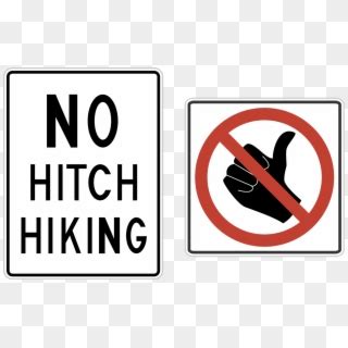 Us No Hitchhiking Signs - No Hitchhiking, HD Png Download - 1280x796(#3000643) - PngFind