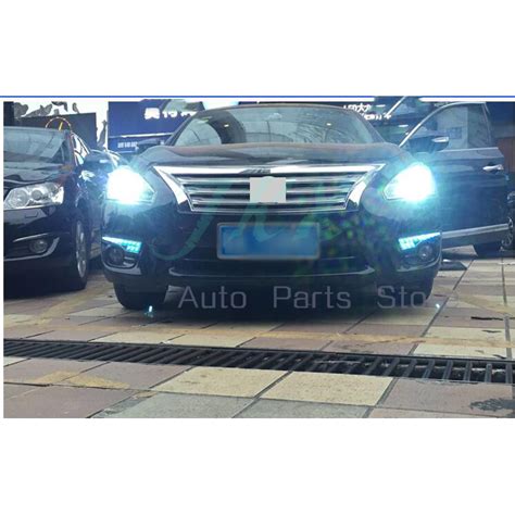 3 Color LED Daytime Running Light Fog Lamp K For Nissan Teana Altima