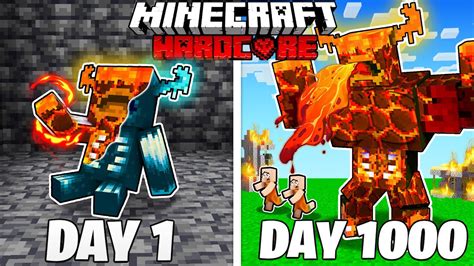 I Survived Days As A Lava Warden In Hardcore Minecraft Full