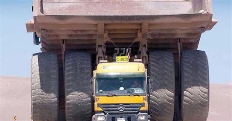 A Regular Truck Transporting One Of Those Massive Mining Trucks Imgur