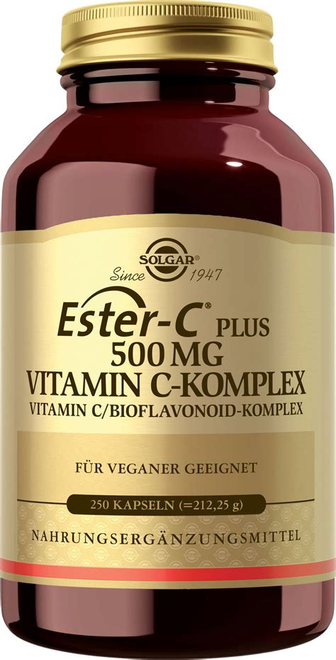 Ester C Plus 500 Mg Vitamin C Complex 250 Capsules SOLGAR VitalAbo