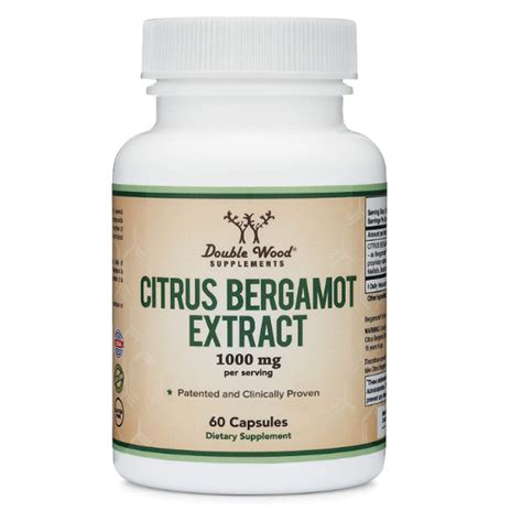 1 000 Mg Citrus Bergamot Supplement For Healthy Cholesterol Levels