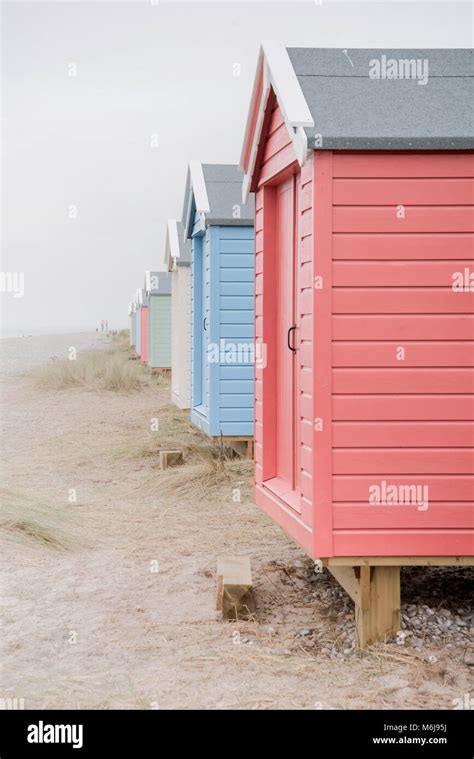 Colorful Beach Huts Stock Photo Alamy