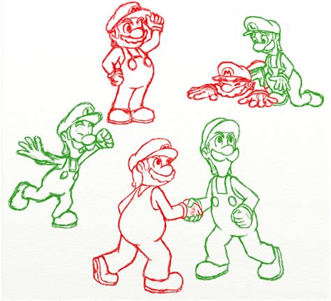 Mario And Luigi Dream Team Doodles By Cutegreendino On Deviantart