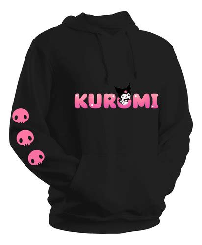 Kuromi Skull Buzo Canguro Unisex Dark Anime Goth Tienda M45