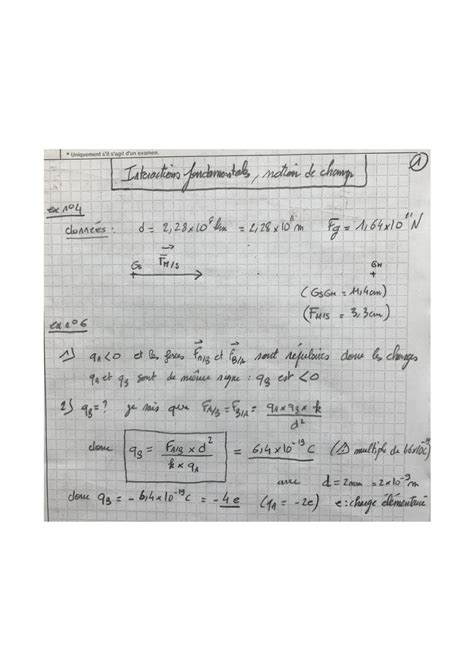 Calaméo Correction Des Exercices interactions fondamentales