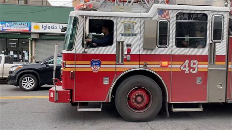 Fdny Ladder 49 Responds On Ogden Avenue With Airhorn Youtube