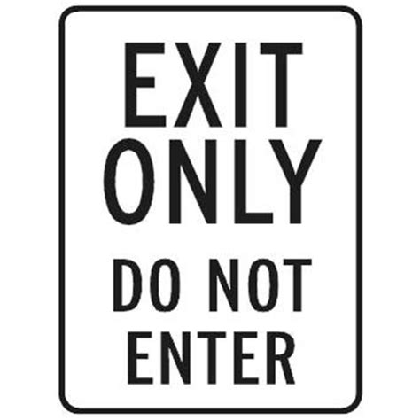 Exit Onlydo Not Enter Sign Reflective 18 X 24 Hd Supply