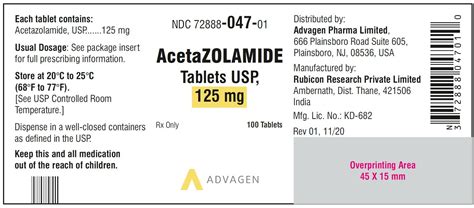 Acetazolamide Tablets Fda Prescribing Information Side Effects And Uses