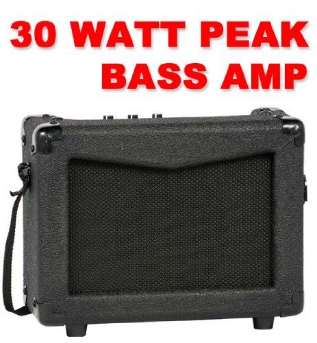 Full Size Electric Bass Guitar Starter Beginner Pack With Amp Case Strap Black Package Gass Beats