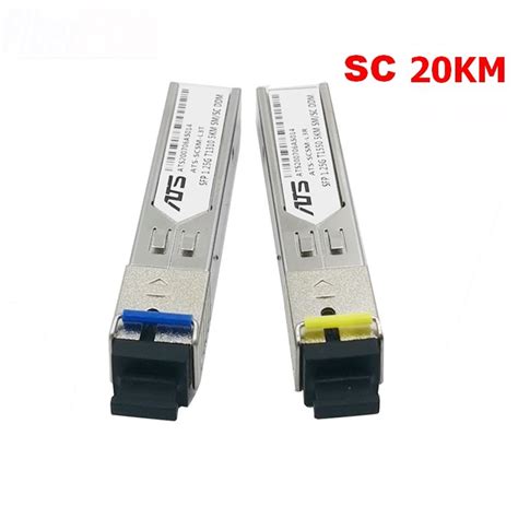 2pcs SC LC SFP Module Gigabit DDM BIDI Mini Gbic 1000Mbps Fiber