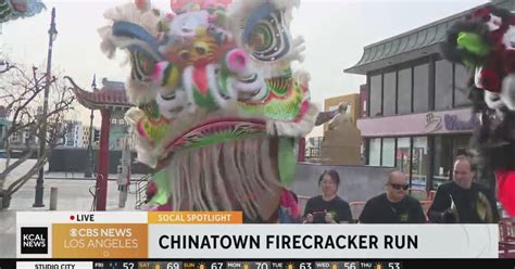 Socal Spotlight Chinatowns Annual Firecracker Run Cbs Los Angeles