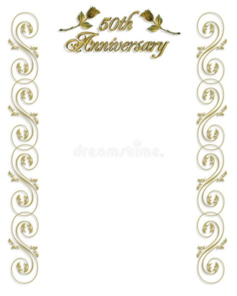 50th Wedding Anniversary Border Stock Illustrations – 140 50th Wedding ...