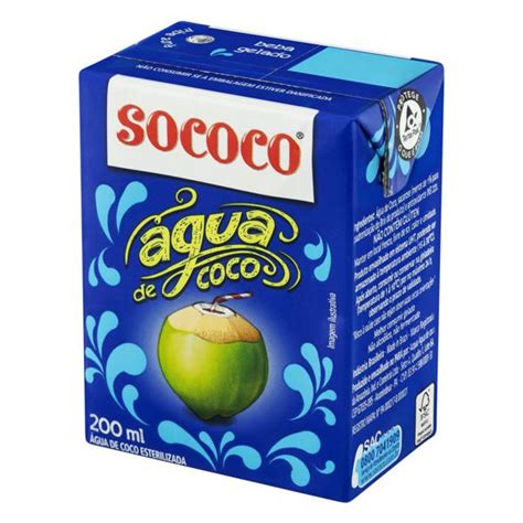 Água de Coco Esterilizada Sococo Caixa 200ml Super Veneza Guará II