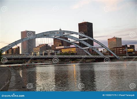 Rochester NY Bridge stock image. Image of city, rochester - 192027175