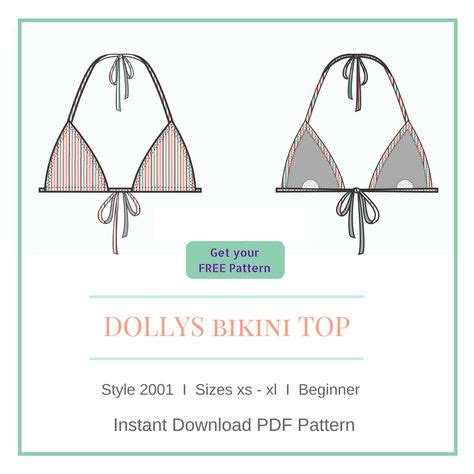 Free Bikini Triangle Top Pattern How To Make It In Easy Steps