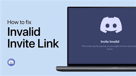 How To Fix Discord Invalid Invite Link Expired Server Link Fix Youtube