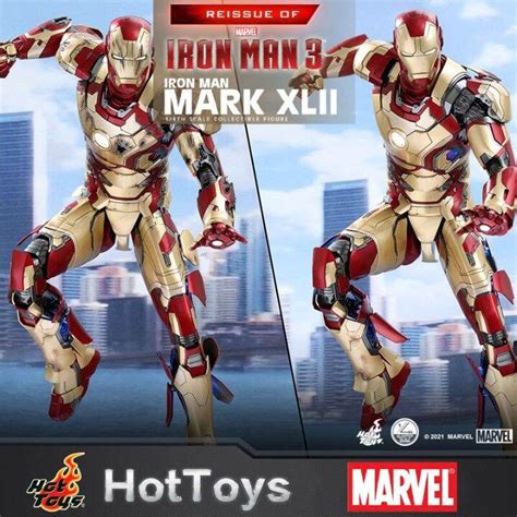 Hot Toys Populer Asli Marvel Avengers Iron Man Mark 42 1 4 Scale Collectible Figure Deluxe