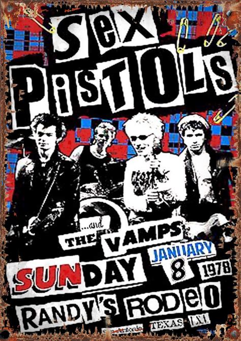 Sex Pistols A4 Sign Randy Rodeo Gallery42