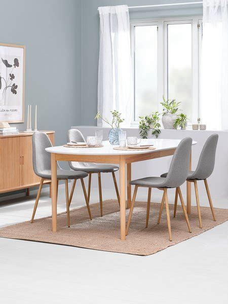 MARSTRAND L200 280 Table White 4 JONSTRUP Grey Oak JYSK