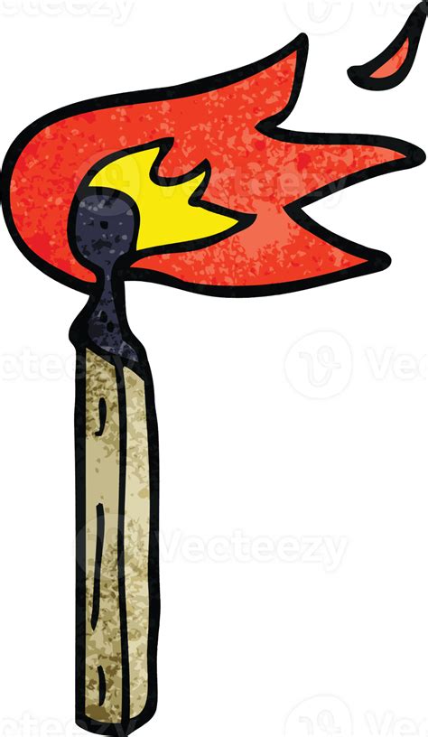 Cartoon Doodle Lit Match 45186047 Png