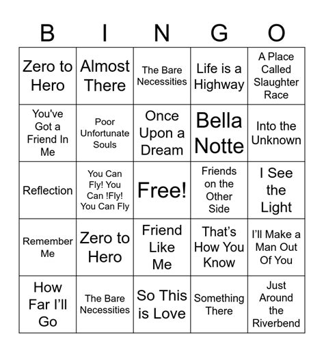 Bingo Card 1 Bingo Card