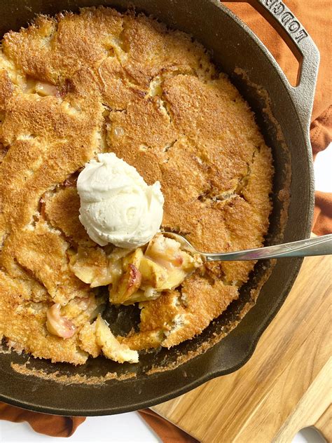 Cast Iron Skillet Peach Cobbler Ally S Sweet Savory Eats