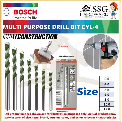 Original Bosch Multipurpose Drill Bit Cyl Multi Purpose Material