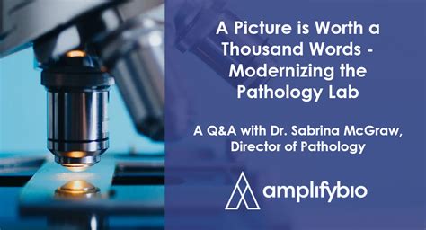 Modernizing The Pathology Lab With Dr Sabrina Mcgraw Amplifybio