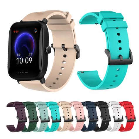 Correa de silicona para reloj Huami Amazfit Bip U Pro Correa de muñeca