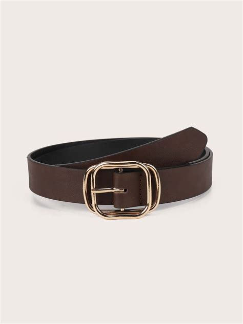 Geometric Buckle Belt With Punch Tool Belt Buckles Belt Leather Belts