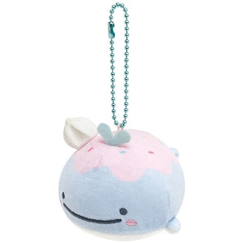 San X Jinbesan Maigo No Kokujira Whale Plush Keychain From JInbesan