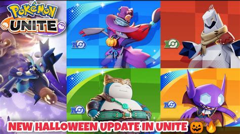 POKEMON UNITE UPDATE HALLOWEEN EVENT NEW POKEMONS HOLOWEARS