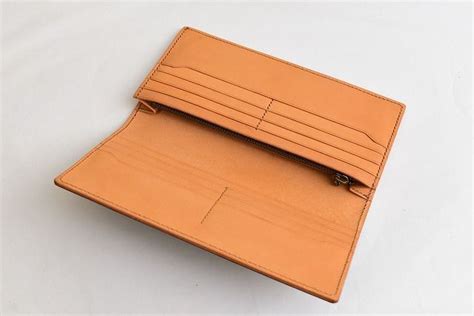 長財布の作り方 レザークラフト入門講座 Leather Art Wallet With Coin Pocket Leather Craft