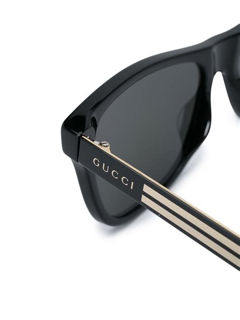 Gucci Eyewear Rectangular Frame Sunglasses Farfetch